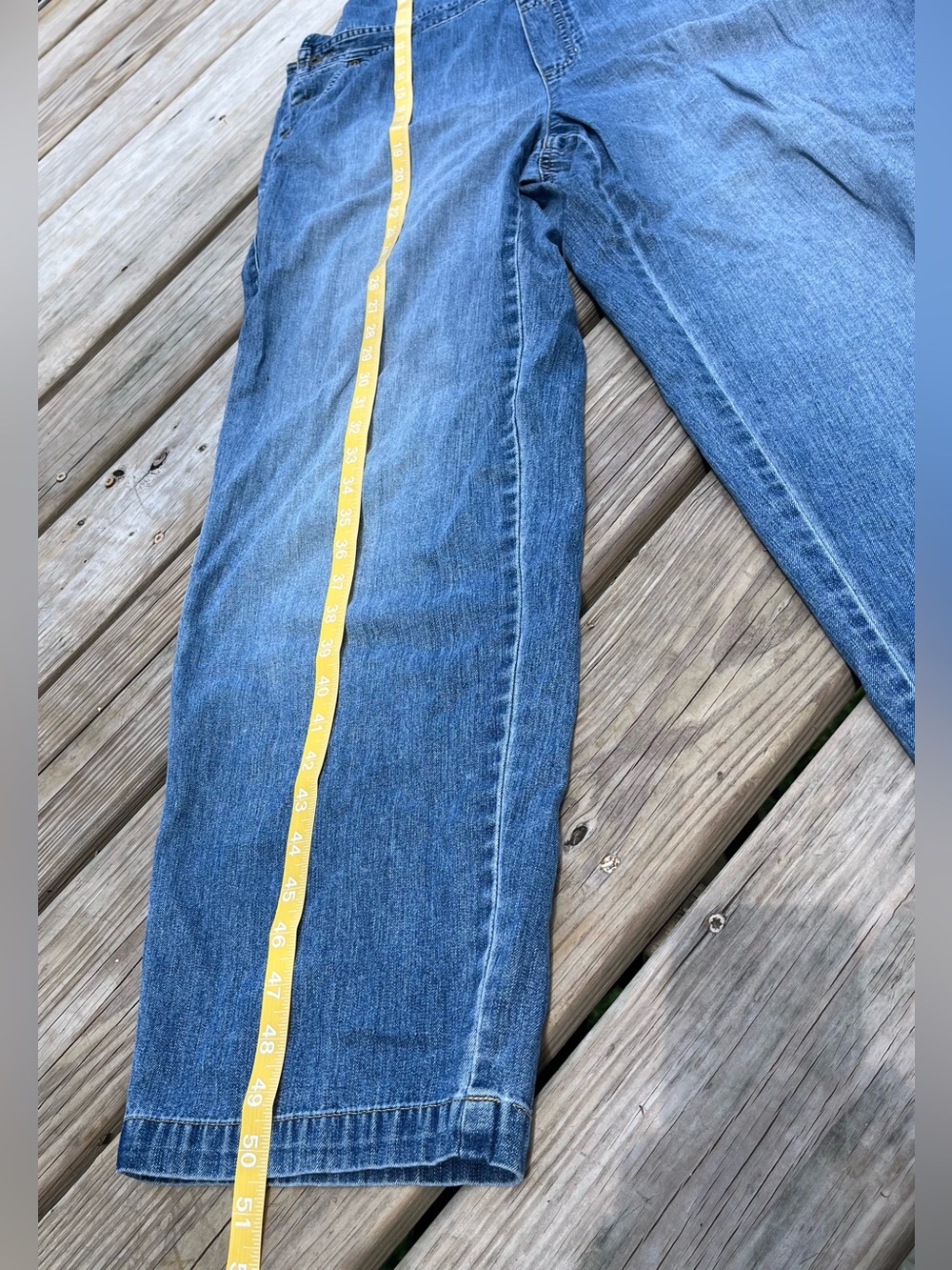Vintage Y2K Liz Claiborne Lizwear Denim Bib Overalls Size 12 - Picture 5 of 7